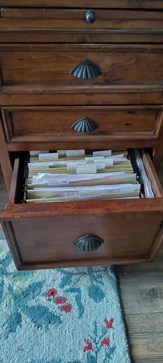 Antique Office Desk - Image 4