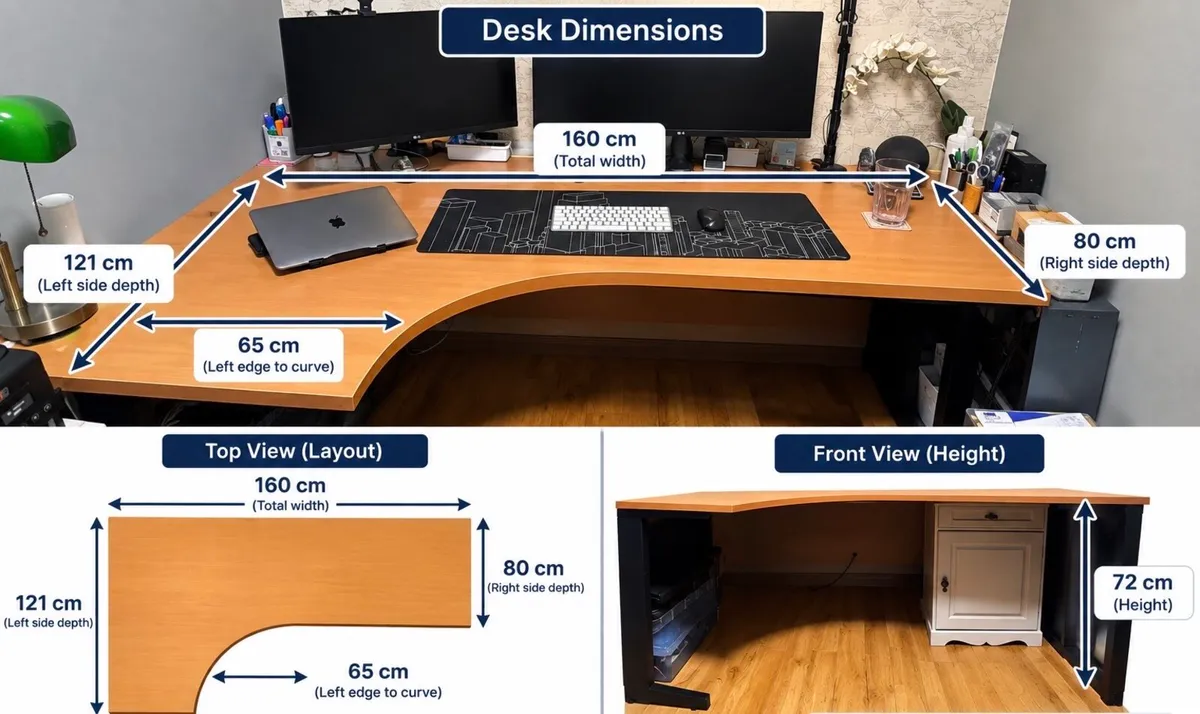 L-shaped Office Desk - Image 4