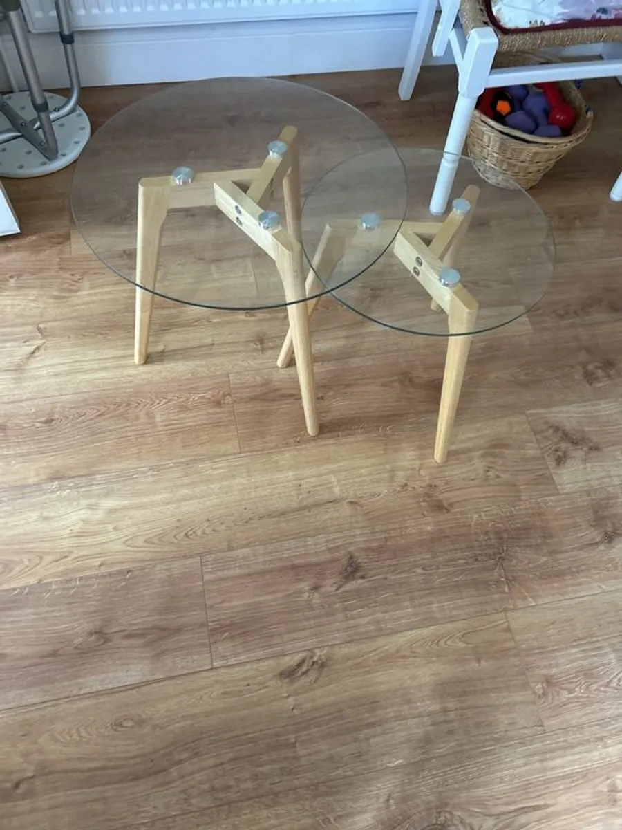 Glass coffee tables - Image 1