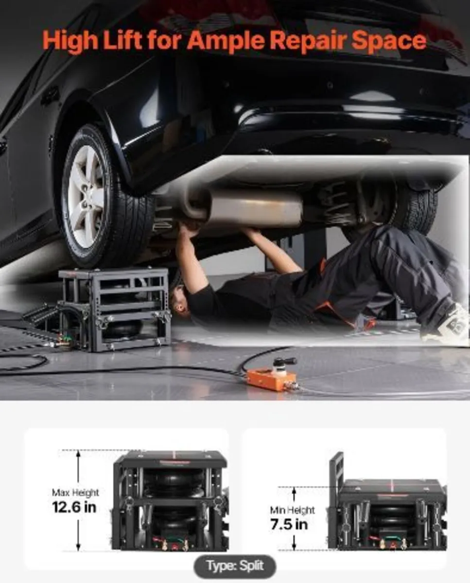 Air Portable Car Lifts 2PCS, 5 Ton Capacity - Image 2
