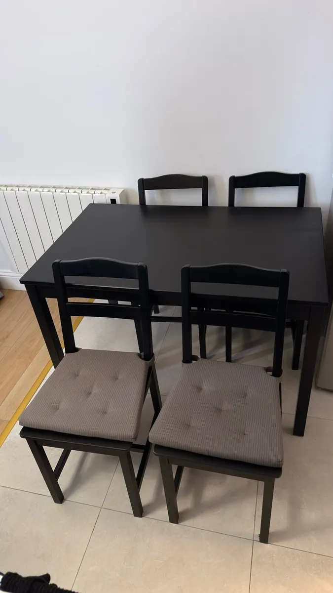 IKEA Dinning table with Chairs and cushions - Image 2
