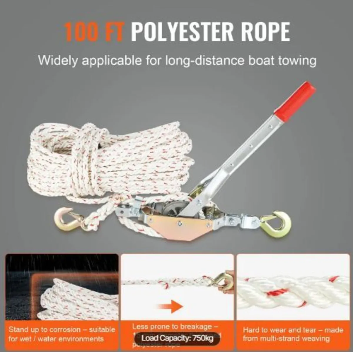 Rope Puller, 3/4 Ton (750 kg) Pulling - Image 2