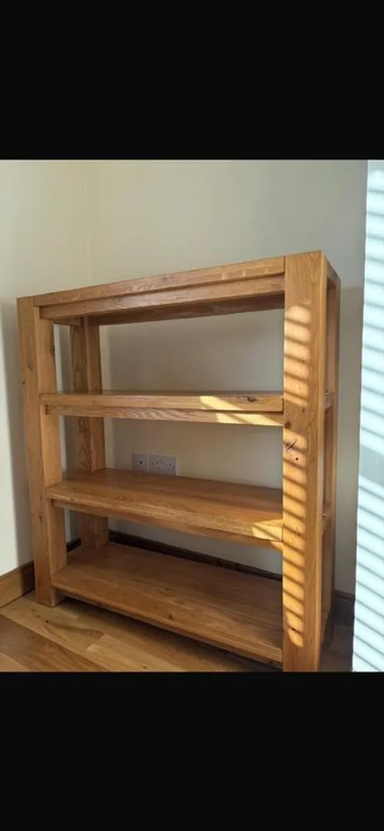 solid oak shelf unit - Image 3