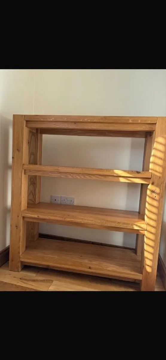 solid oak shelf unit - Image 2