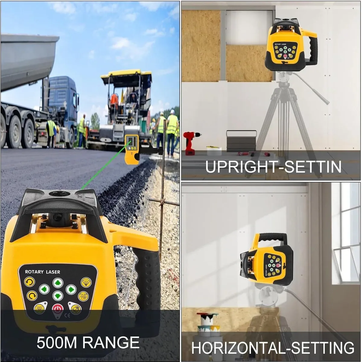 360 Degree Rotary Laser Level Self Leveling Tool - Image 3