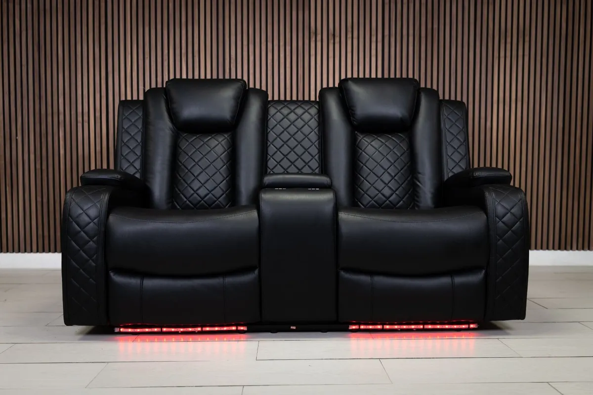 Ashbyrne Electric Leather Recliner Sofa Set - Image 4