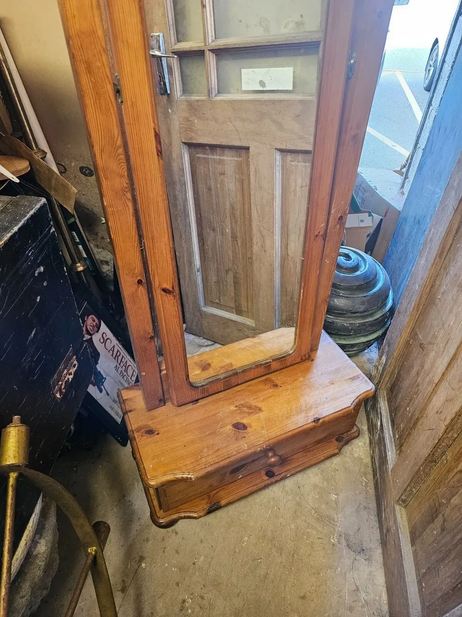 Pine Free Standing Mirror - Image 4