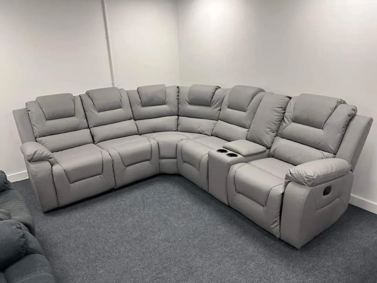 Axel Corner Leather Recliner Sofa - Image 4