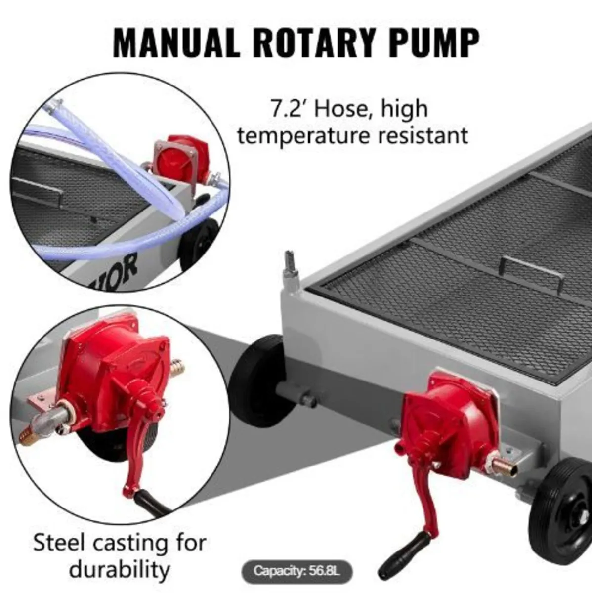 Oil Drain Pan 15 Gallon Oil Drain Tank - Image 2