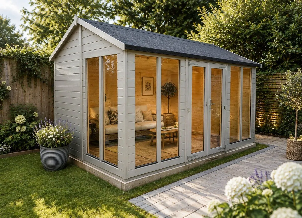 🪵 12x6 Timber Summerhouse – Bright Garden Room 🌿 - Image 1