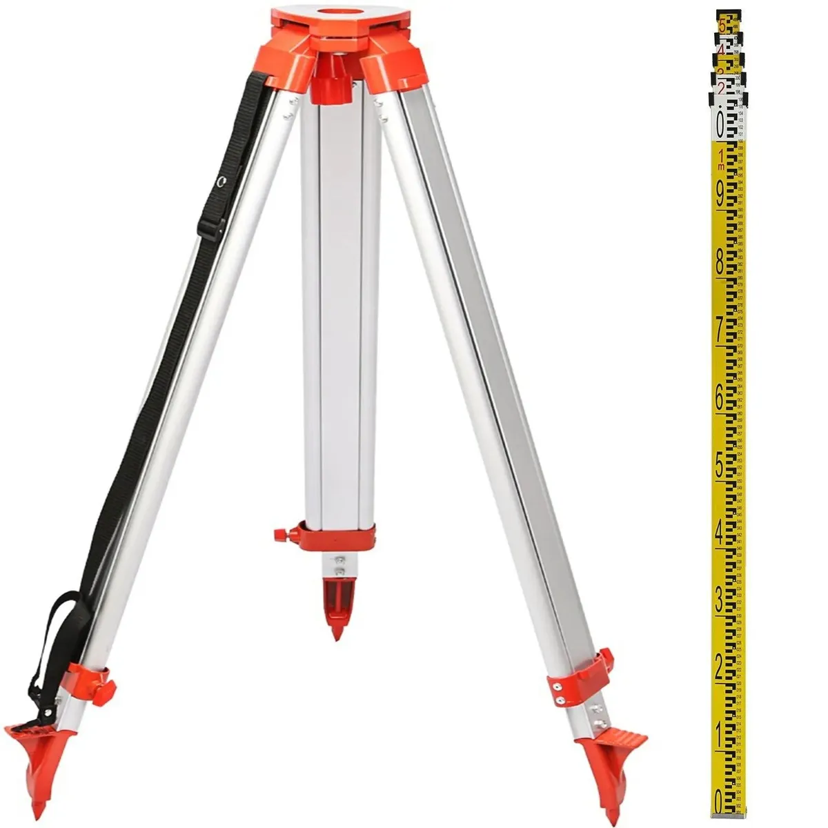 Rotary Laser Level Tripod Staff Kit Self Leveling - Image 4