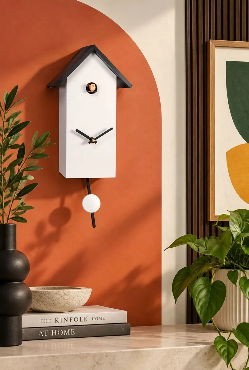 Modern Art Cuckoo Clock 28cm by Engstler Made in G - Image 1