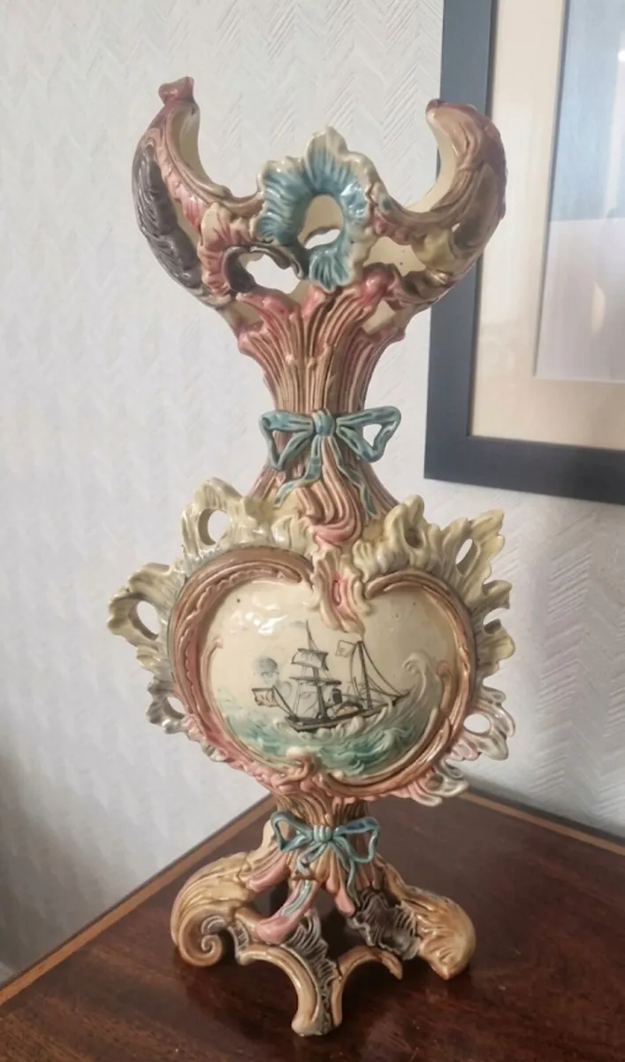 Antique Ceramic Rococo Style Centerpiece - Image 1
