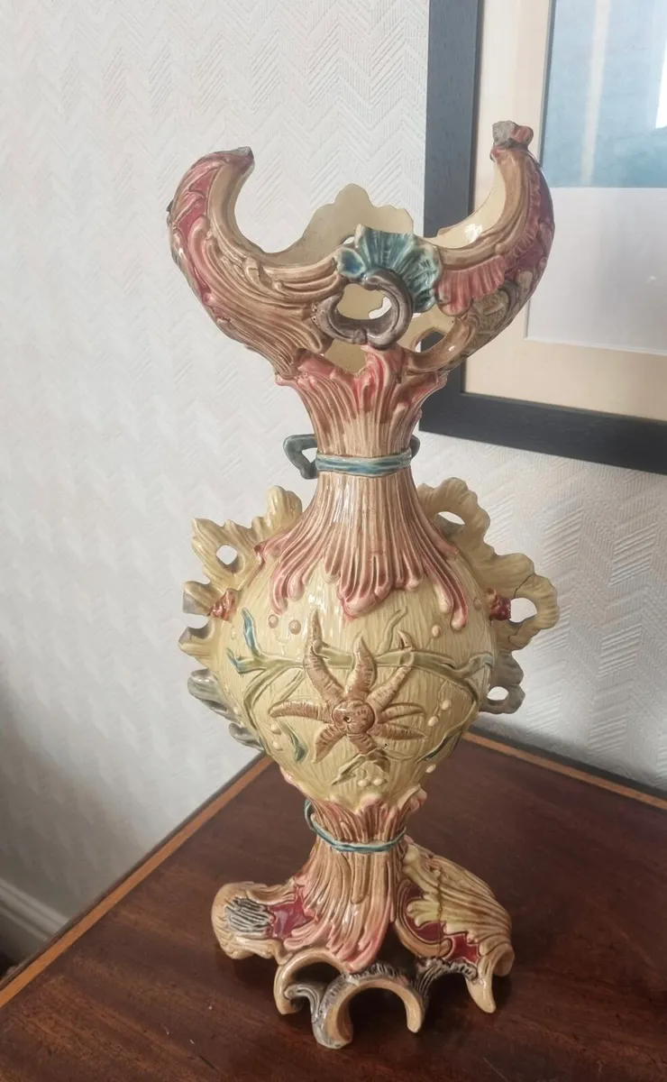 Antique Ceramic Rococo Style Centerpiece - Image 2