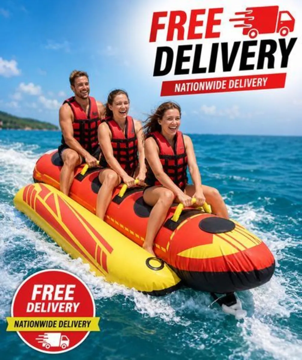 Banana Boat 3 Person Inflatable Towable Tube Heavy - Image 1