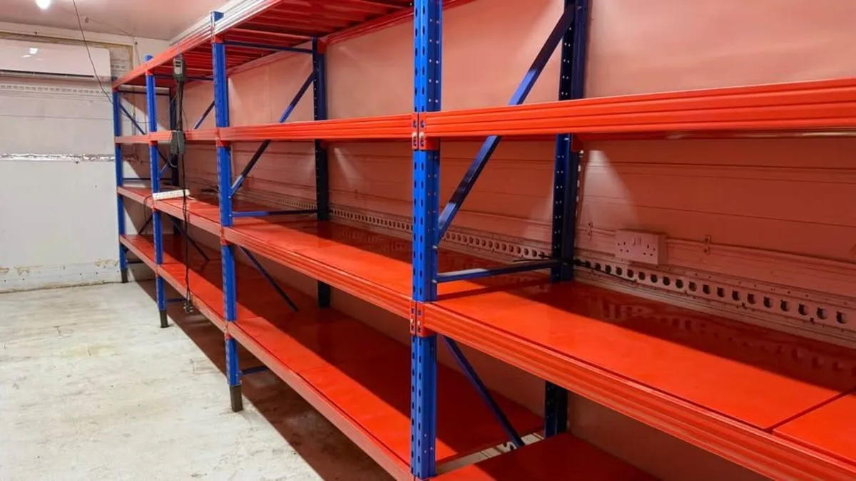 Industrial 4 Tier Metal Longspan Shelving Racking - Image 1