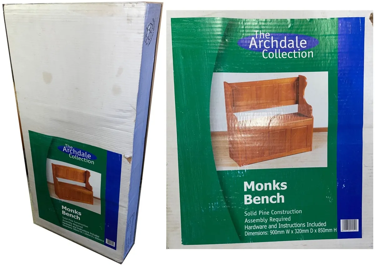 kitchen table + Monks Bench - Image 2