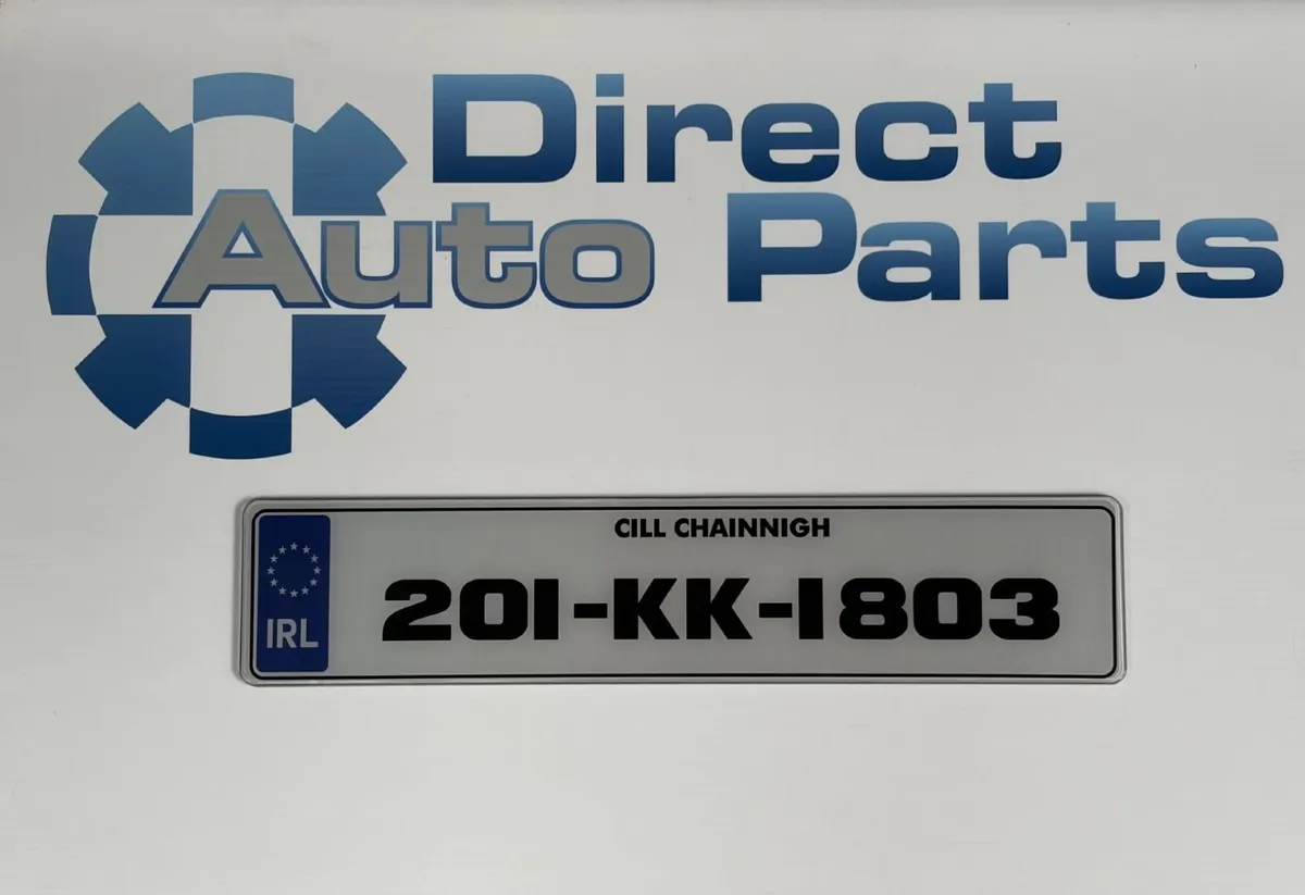 DAP05 Style Oblong Number Plates x 2 - Image 1