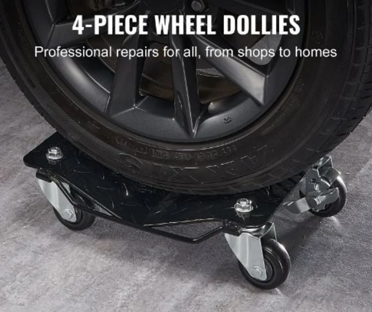 Car Dolly Wheel Tire Dolly 4 PCS Heavy Duty - Image 3