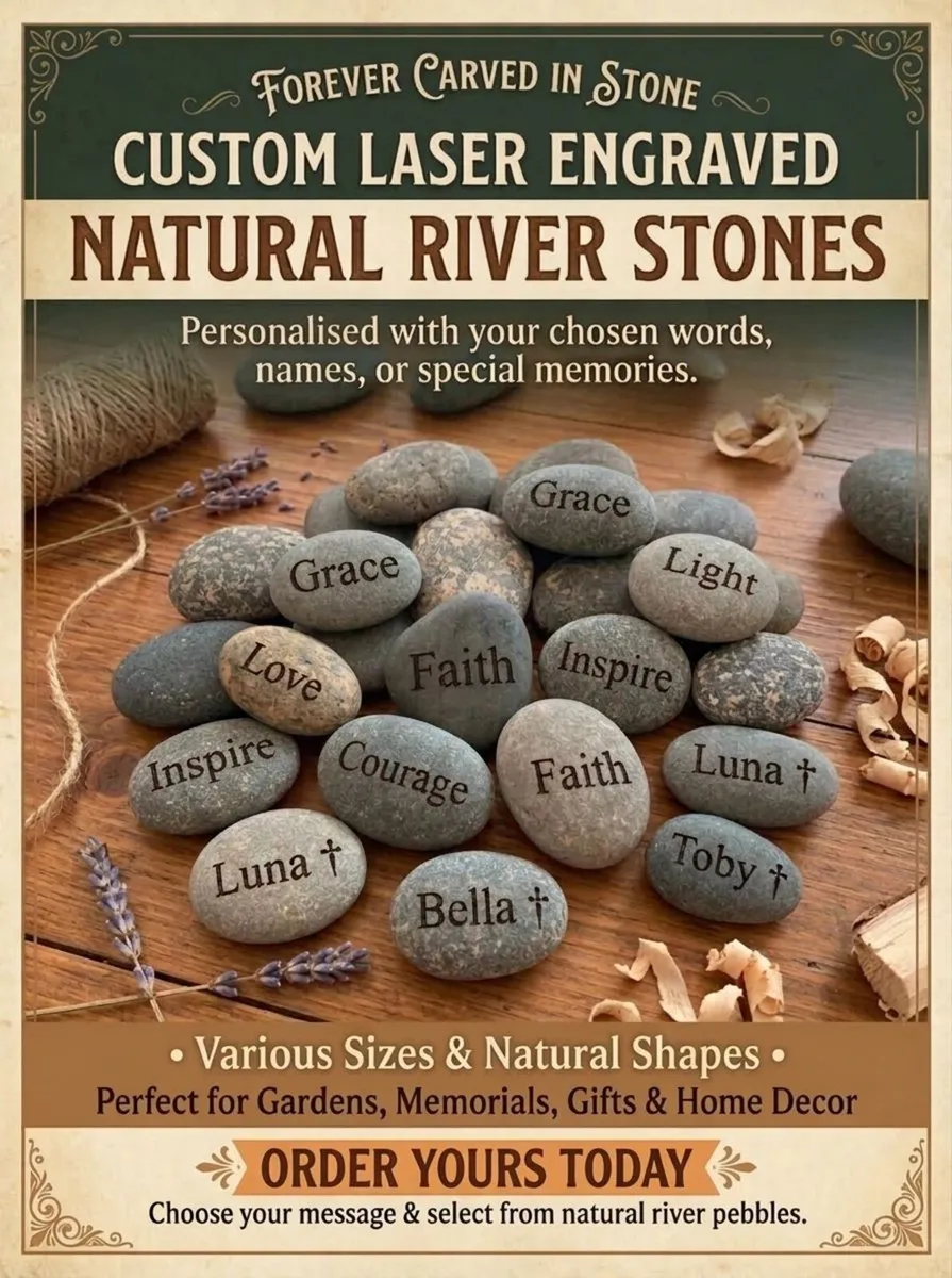 Laser Engraved Stones