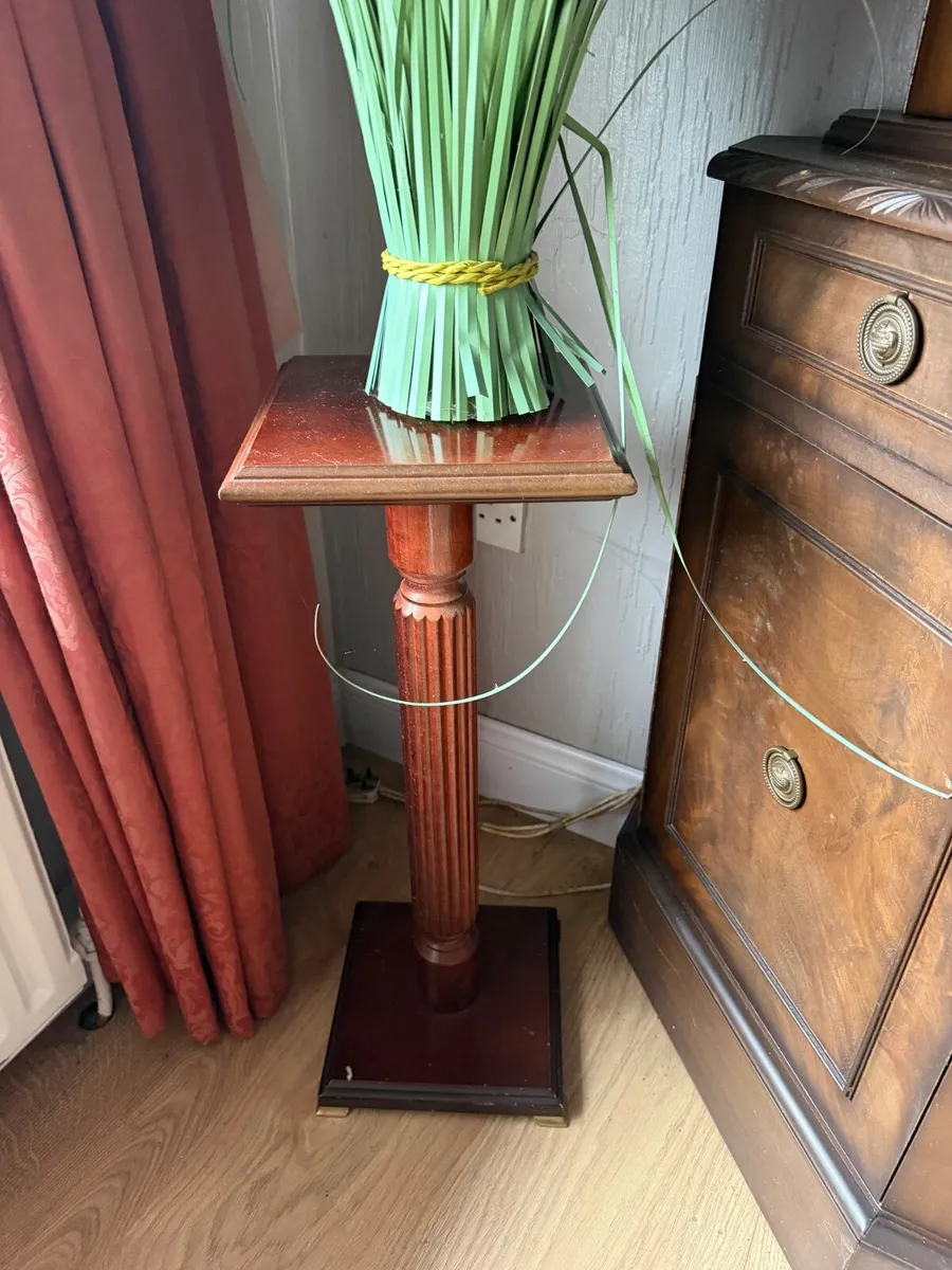 Mahogany Plant Stand - Image 1