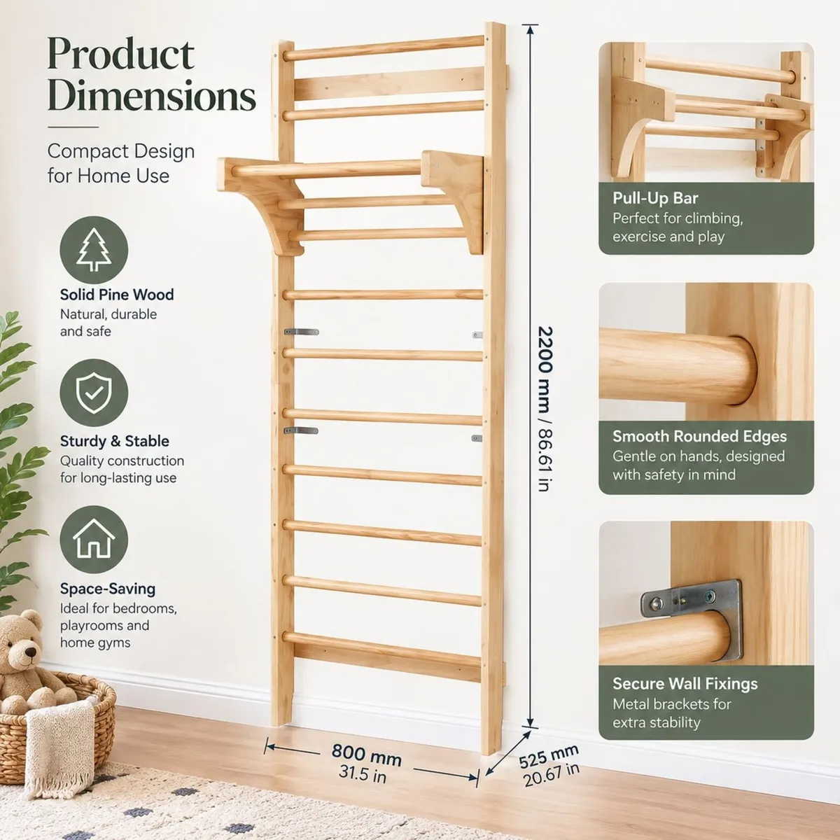 Swedish ladder Wooden - Image 2