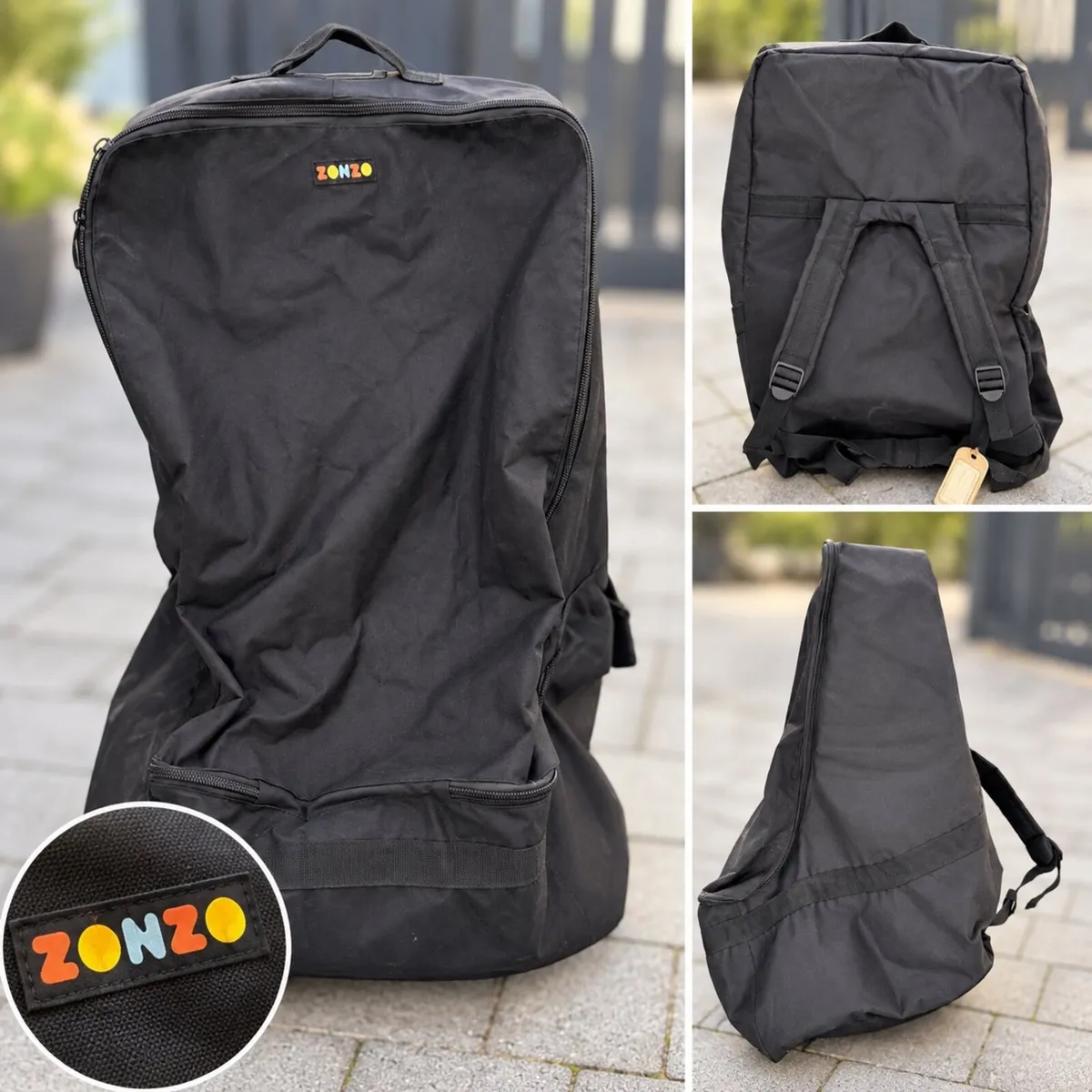 ZOHZO padded car seat travel bag / backpack