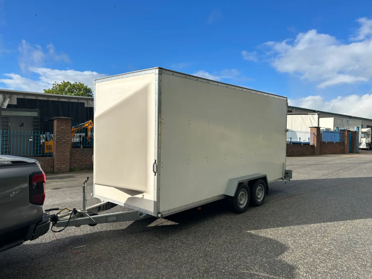 2025 blue line 16ft box trailer with ramp - Image 1