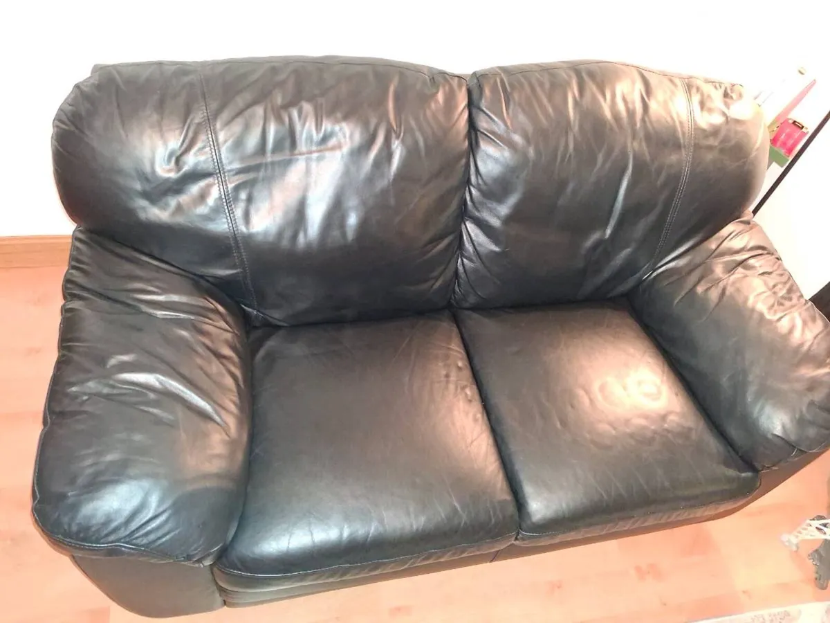 LEATHER SOFA - 2 SEATER - Image 1