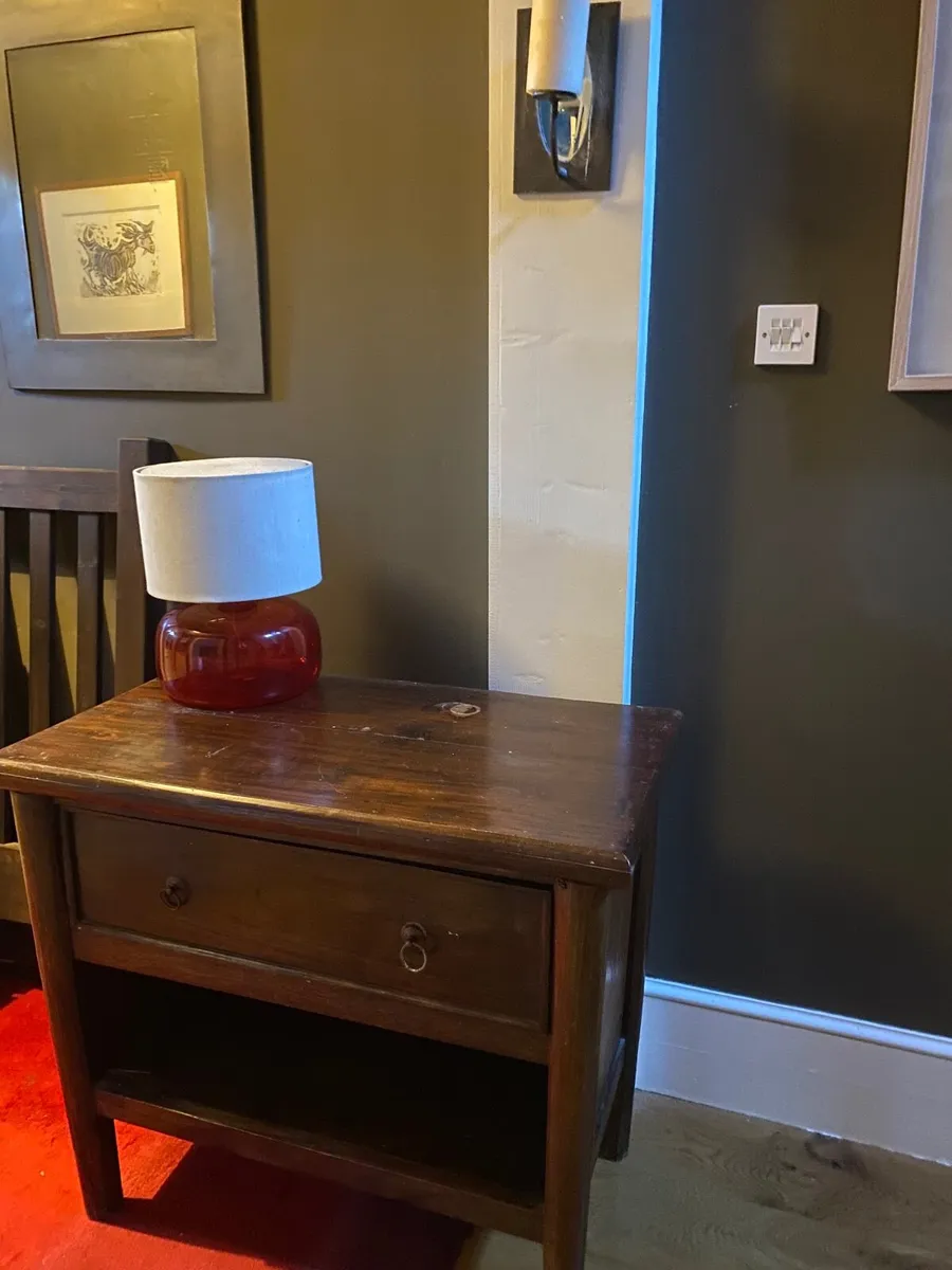 Indonesian teak hall table - Image 1