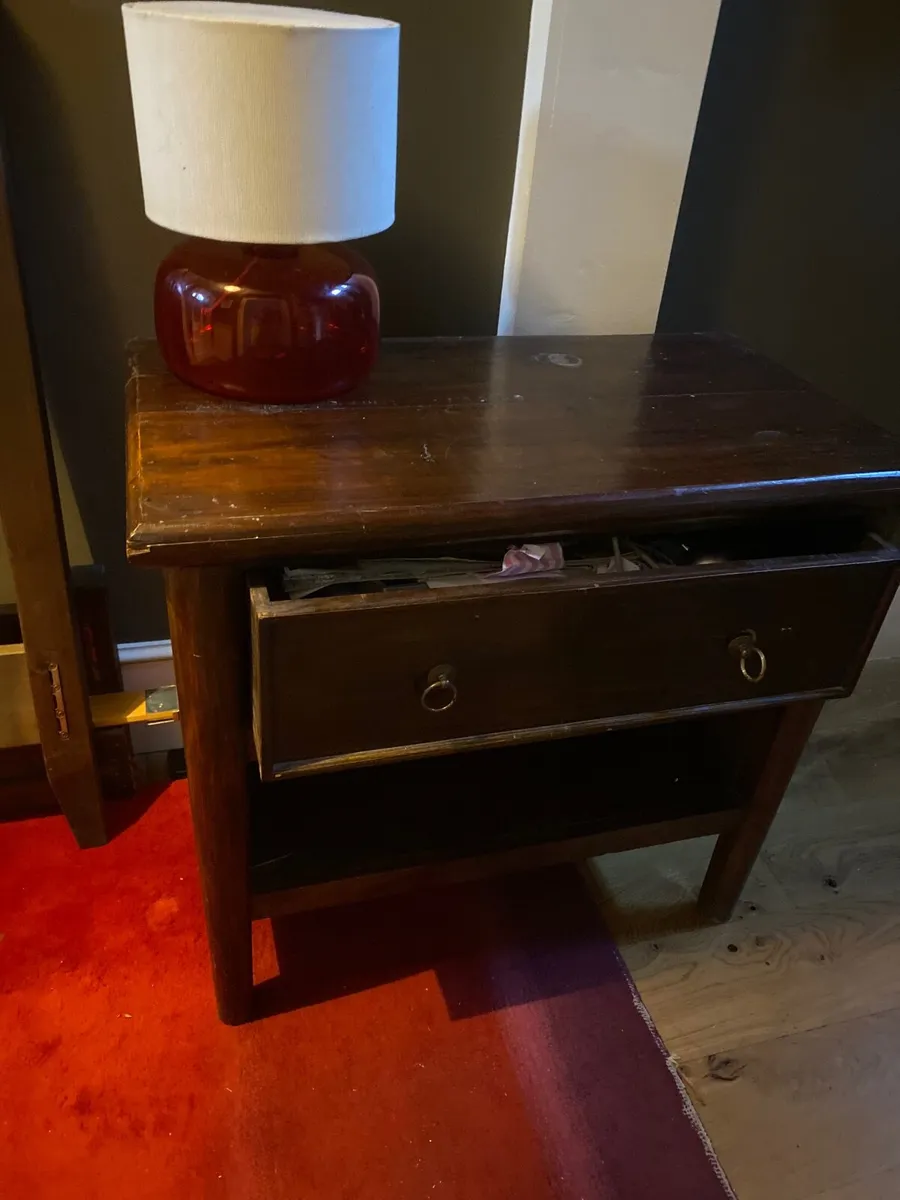 Indonesian teak hall table - Image 3