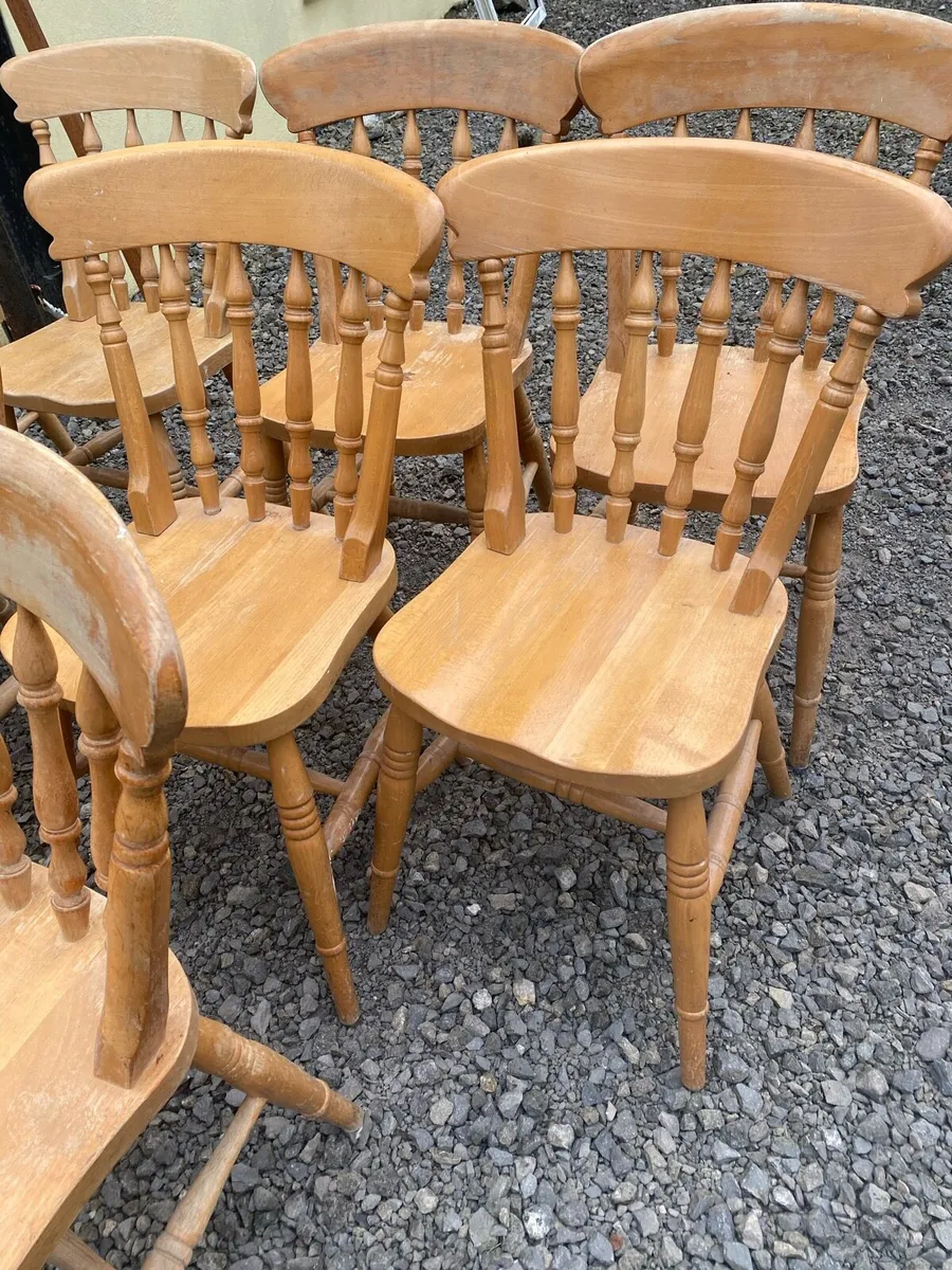 Antique Strawbridge kitchen chairs - Image 3