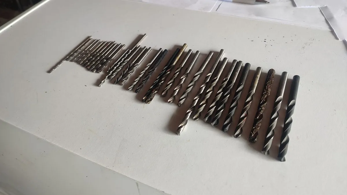 Lot of 32 USSR Metric Twist Drill Bits - Image 1