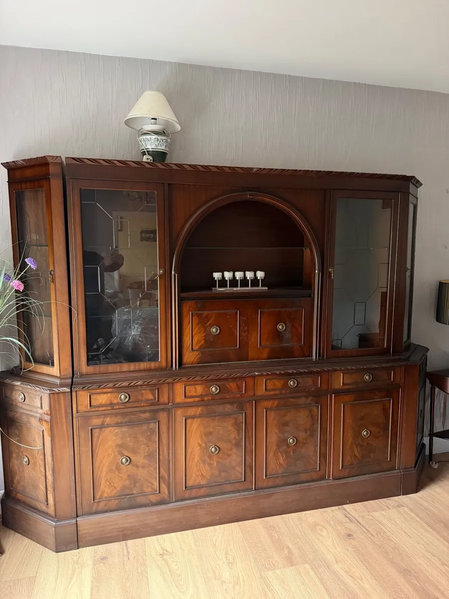 Mahogany Glass Cabinet - Image 2