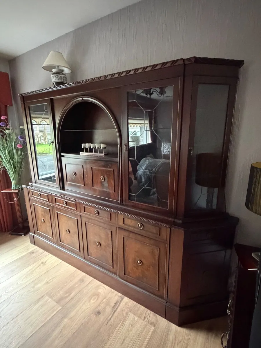 Mahogany Glass Cabinet - Image 3