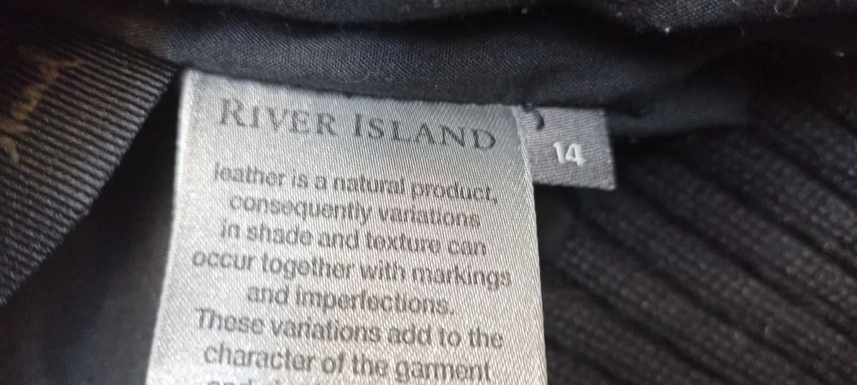 River Island Childs Leather Jacket - Image 4