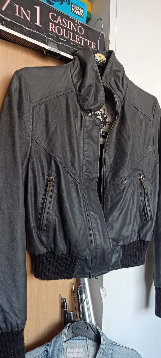 River Island Childs Leather Jacket - Image 1