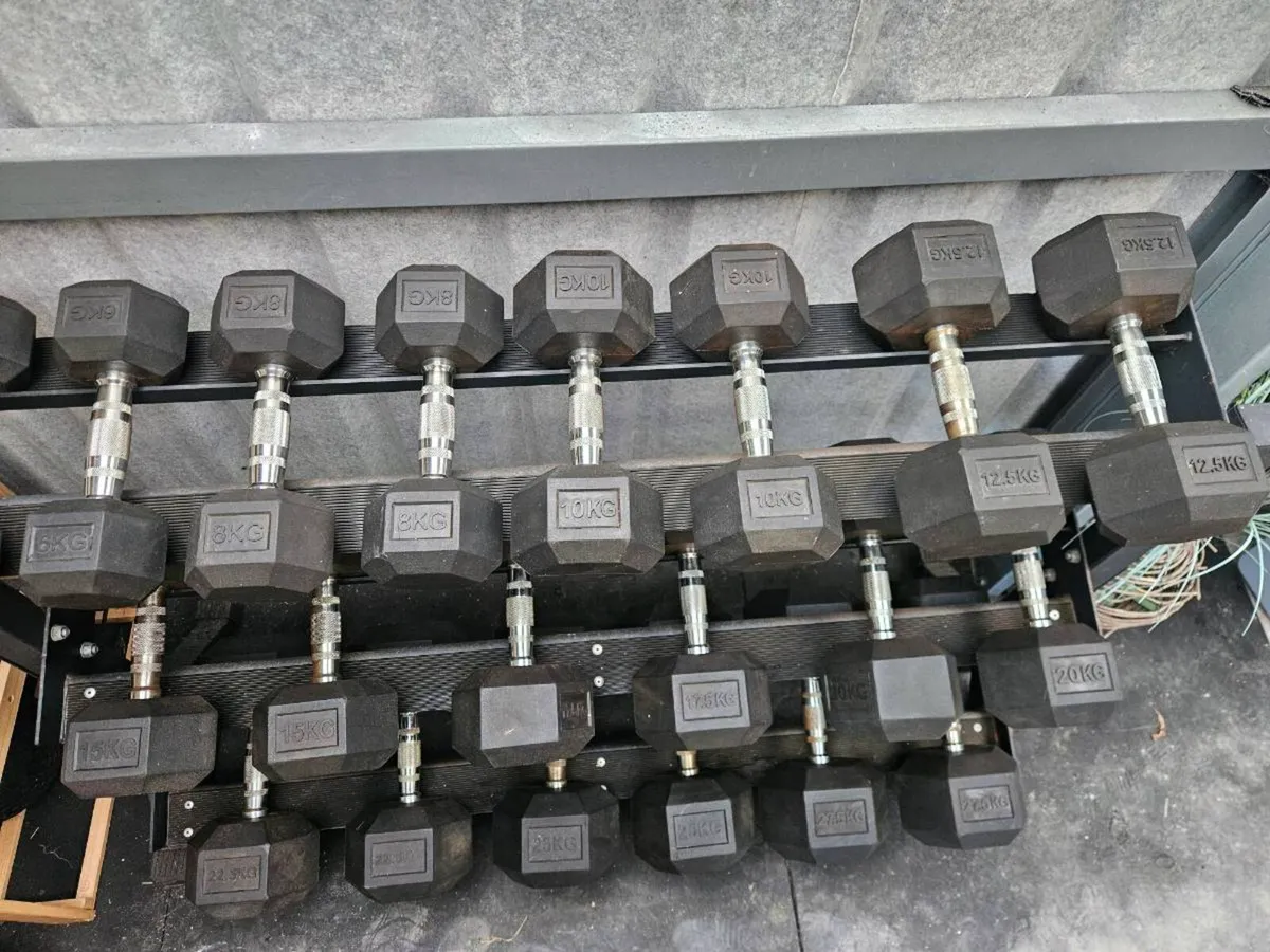 Rubber Dumbell Rack - sold pending collection - Image 2