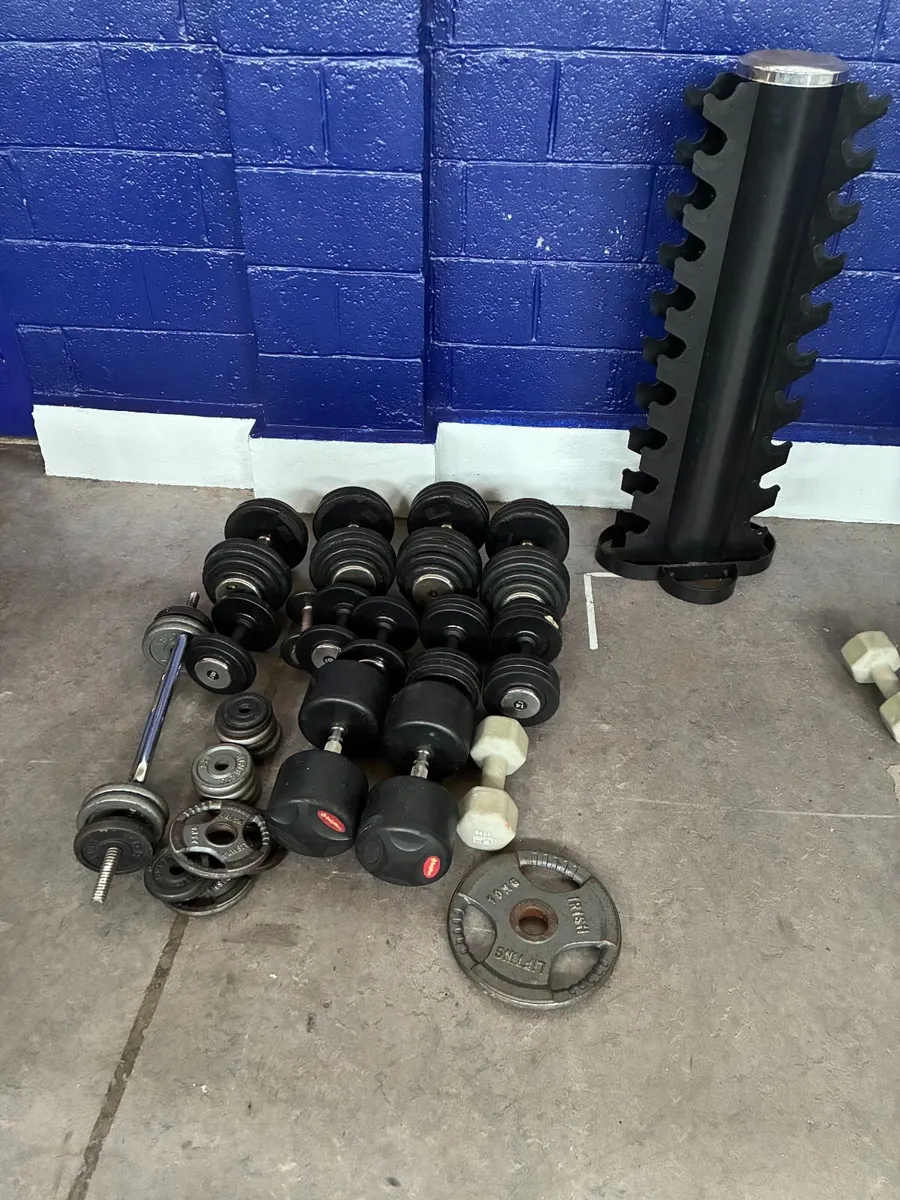 Gym floor mats and weights equipment - Image 2