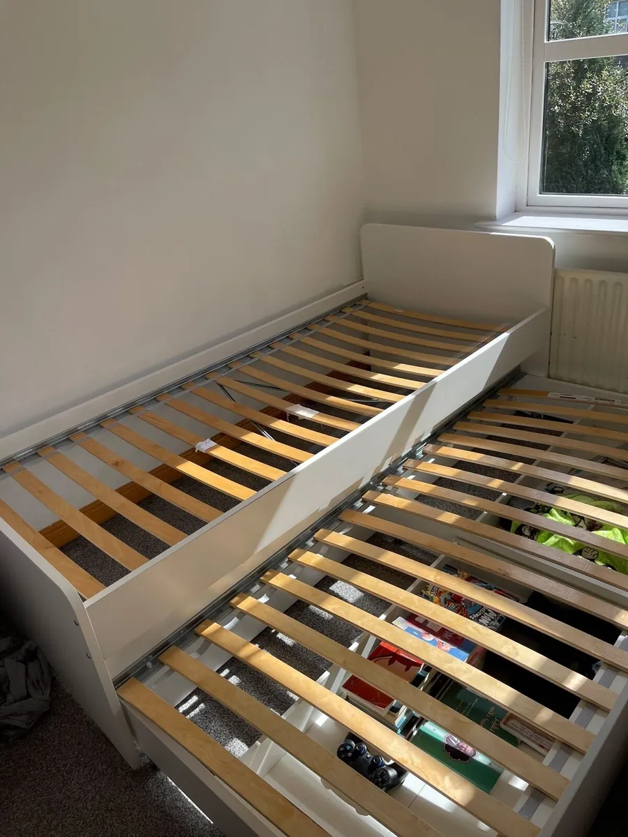 Bed frame with underbed and storage - Image 1