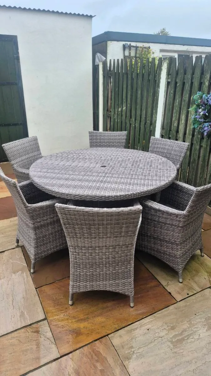 Rattan Table & Chairs
