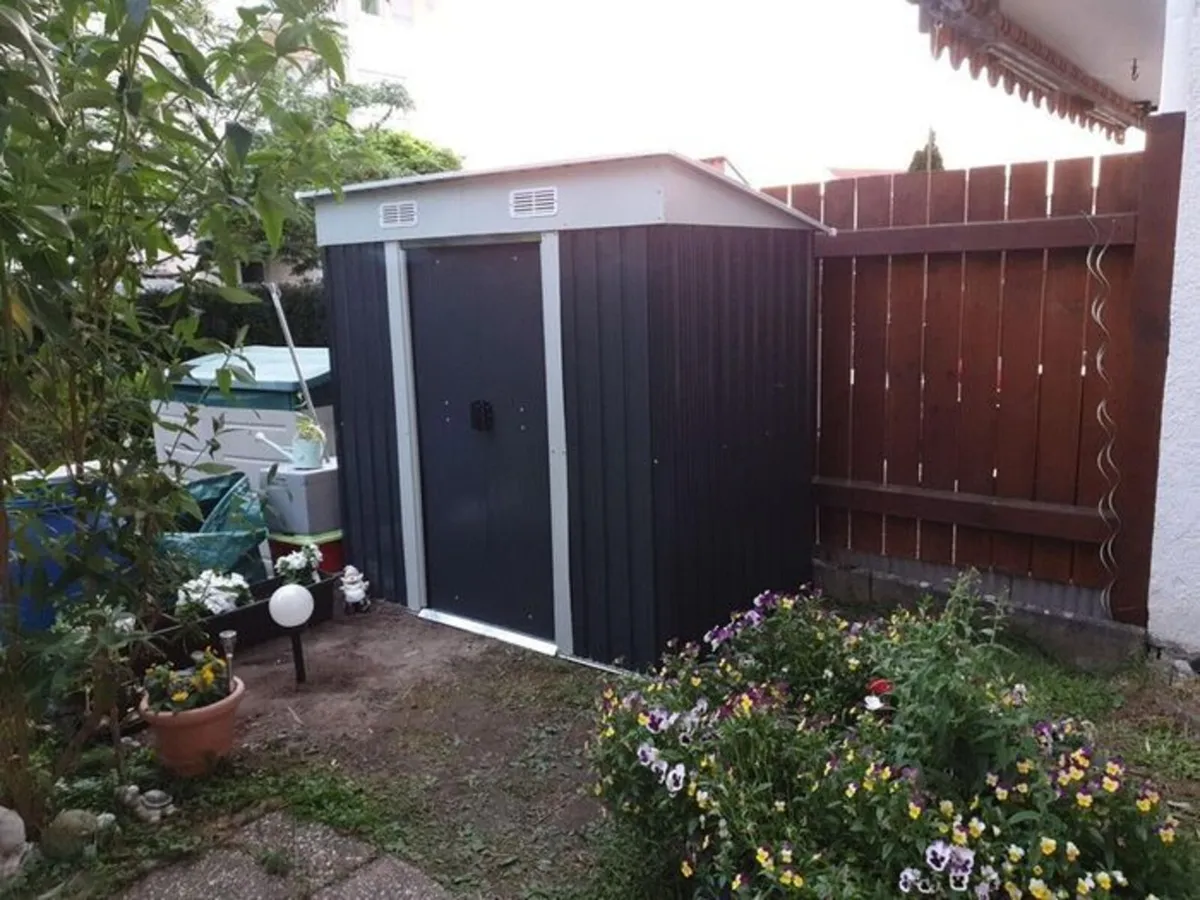 Metal Garden Shed – 6.6 ft x 4.1 ft x 6.1 ft - Image 2