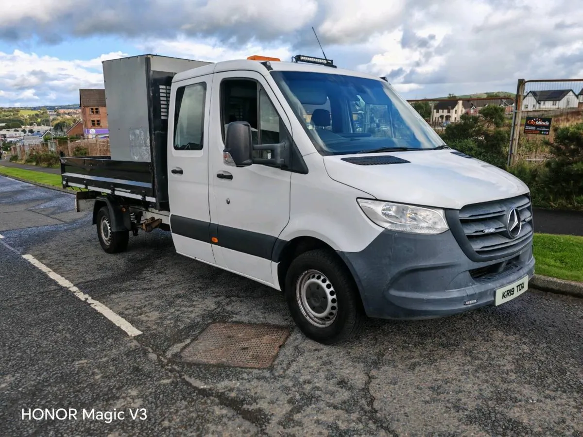 2019 MERCEDES SPRINTER 314 CDI CREWCAB TIPPER - Image 1