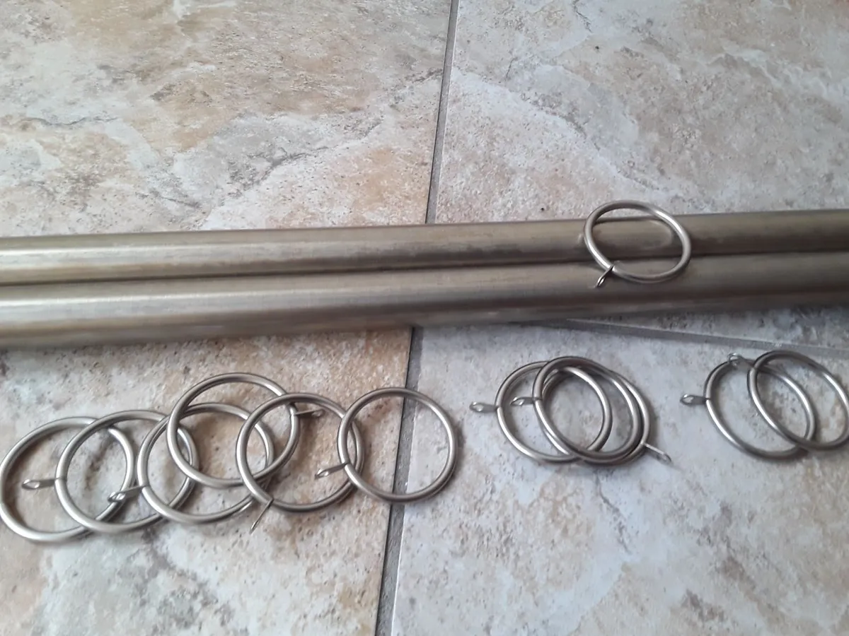 Strong metal 6 ft pole glass knobs - Image 2