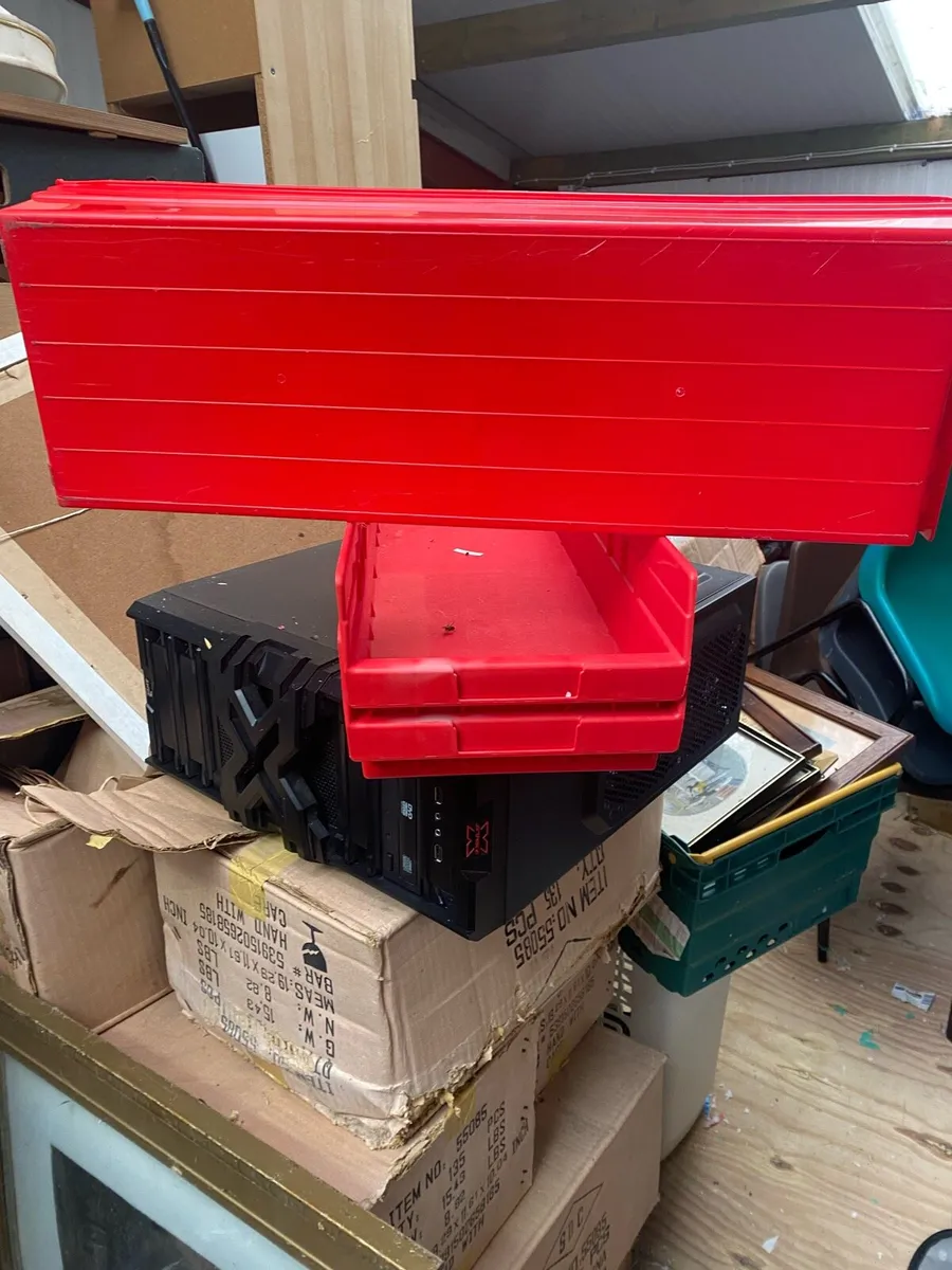 Plastic storage bins - Image 1