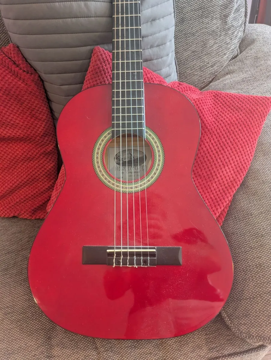 Red Conglewood acoustic guitar perfect condition - Image 1