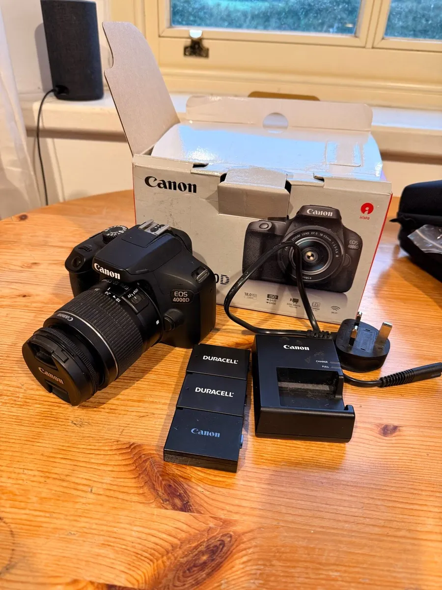 Canon EOS 4000D DSLR Camera Bundle - Image 1