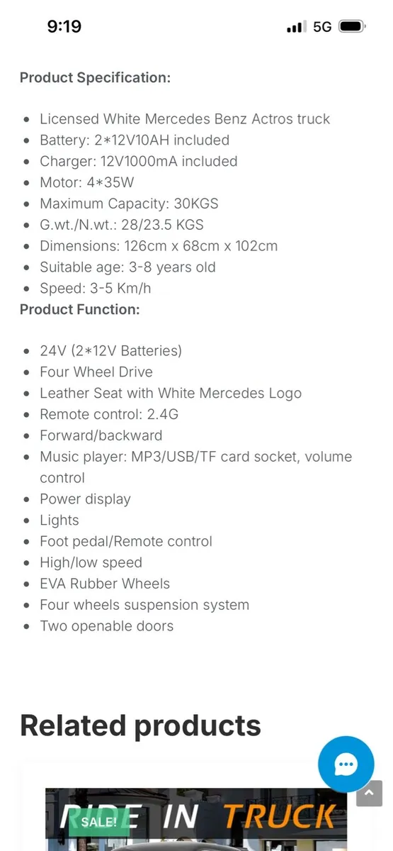 Kids electric Truck - Image 2