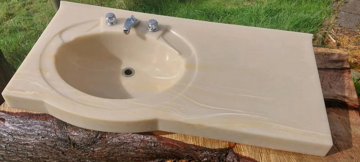 Resin marble vanity sink - Image 2