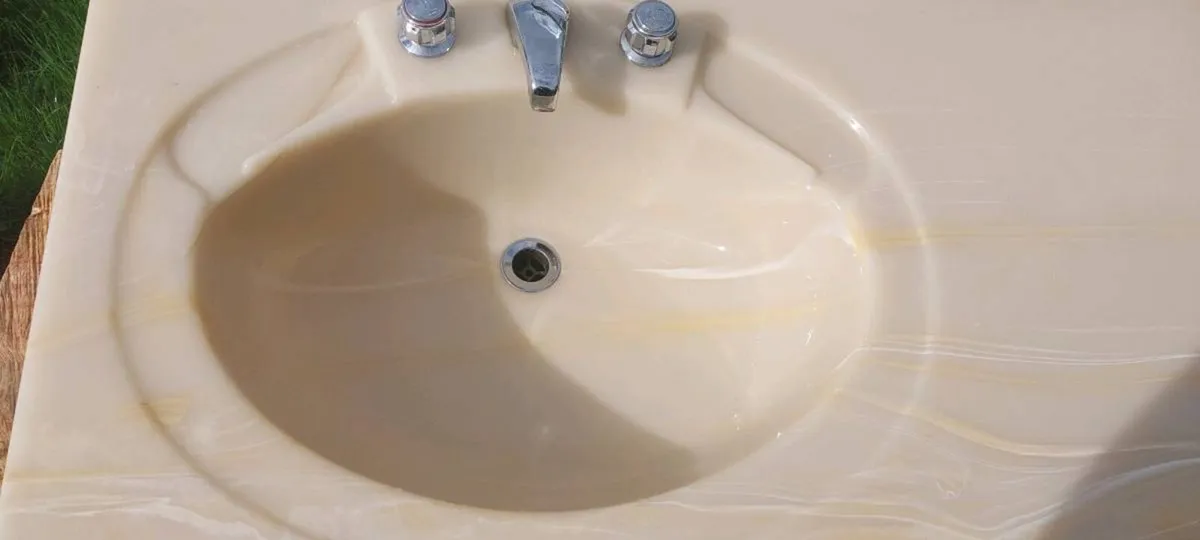 Resin marble vanity sink - Image 3